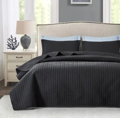 Microfiber Ultrasonic Quilted Bed Cover 3pcs Quality Preferred Comforter Sets Bedding Luxury Leaf Pattern
