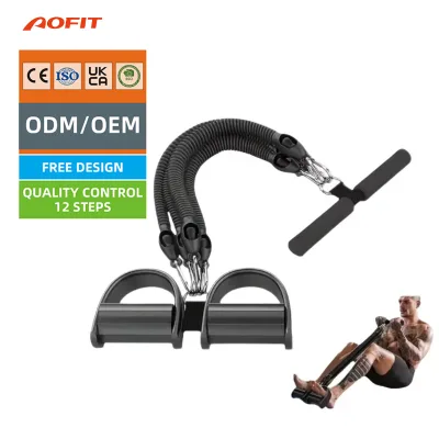 Aofit Multifunctional Pedal Resistance Band Home Fitness Equipment Sit up Pull Rope for Abdominal Waist Leg Training