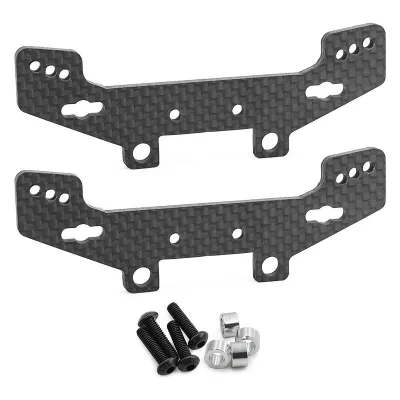 TT02 TT02R Carbon Fiber Shock Absorber Mount, Universal Front and Rear Long-Legged Shock Absorber Mount, 65mm 70mm RZ020