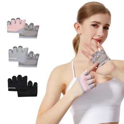 SHIWEI 6137# Anti-slip Durable Fitness Half-finger Gloves Breathable Thin Lightweight Hand protection