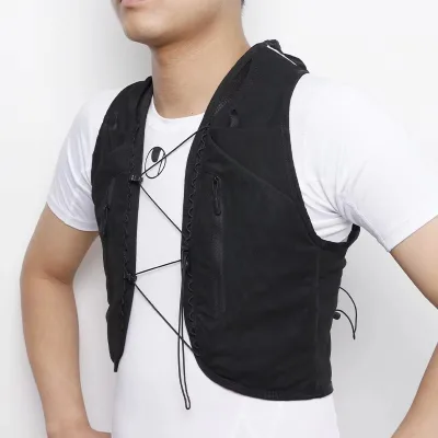 Custom Adjustable Waistband Waterproof Sports Running Vest Anti-Theft Reflective Phone Bag Hydration Jogging Bottle Backpack