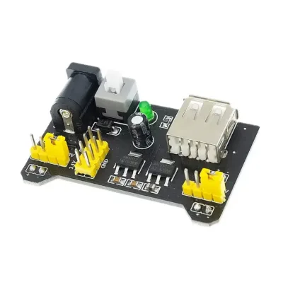 Dual 5V/3.3V Output DC Voltage Regulator Module Mb-102 Power Board for Input and Output (IO) Breadboard Power Module