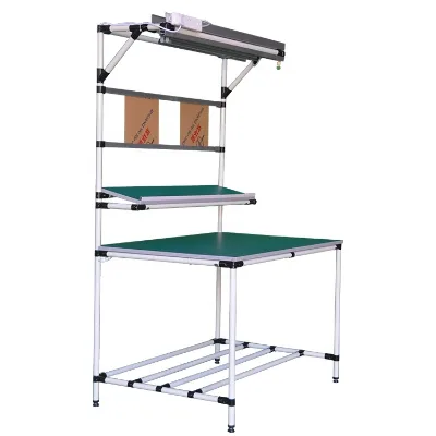 Anti-static Workbench Easy Assembly Light Duty Lean Tube Metal Working Tables for Lab Bench and Factory Product Assembly Line