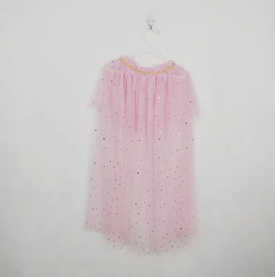 Ecoparty Hot Sale Beautiful Kids Tutu Dress Capes Princess Evening Dress Girl Sequin Cape
