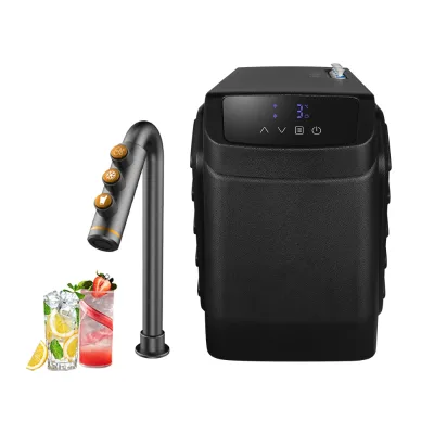 Classic Stainless Steel Instant Chilled Sparkling Water Tap Kitchen Faucet Under Counter Hot Cold Water Purifier Dispenser