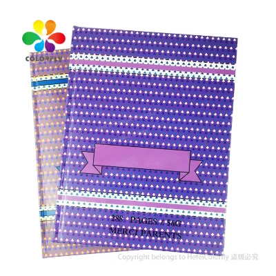 17x22cm French Ruled Custom Hardcover Notebook 288Pages