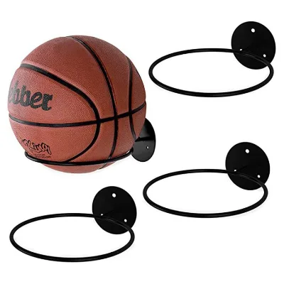 Home Organizer Wall-Mounted Accessories Cast Iron Basketball Soccer Volleyball Storage Rack & Stand