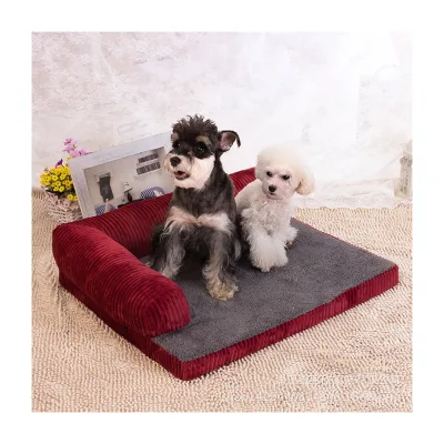 Waterproof Lined Orthopedic Durable Pet Sofa Bed Soft Calming Sleeping Puppy Warming Puppy Bed