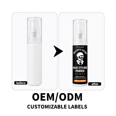 OEM Private Label Wholesale 20g Spray Bottle Hair Styling Powder Matte Non-Sticky Root Lifting Powder for Men Barber