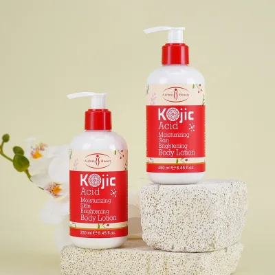 Private Label Kojic Acid Body Lotion Even Skin Tone Skin Softening Moisturizing Dry Skin Vc Glowing Lightening Body Lotion