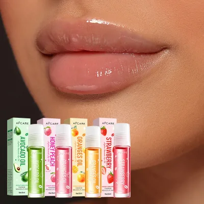 High Quality Lip Oil Paraben-free Smoothing & Moisturizing and Honey Peach & Avocado Oil Fruit Flavored Lip Oil