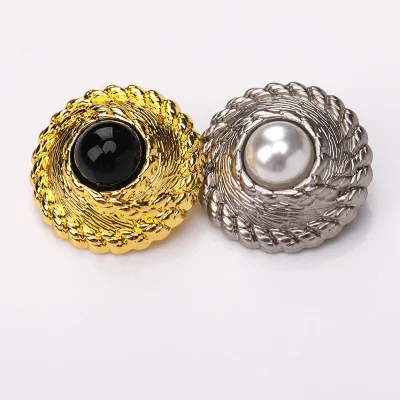 Eco-Friendly 20mm Style Metal Buttons Washable Plated Buttons with Logo