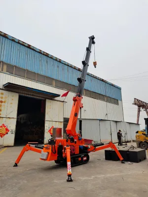 2Ton Industrial Spider Mobile Crane Light Duty Mini Lifting Machine For Engineering Project