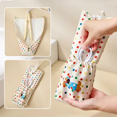 Custom Logo/Color Large Capacity Hair Tool Organizer Bag Heat Resistant Bag for Curling Wand Flat Iron Dryer Accessories