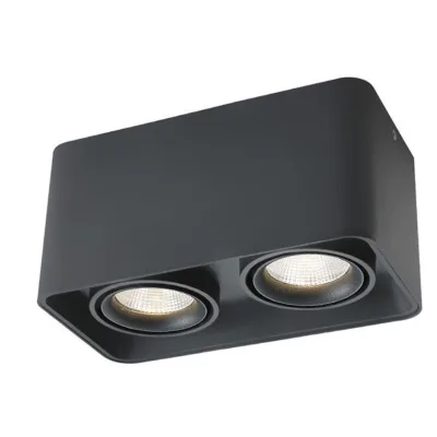 Cob Surface Mounted Led Lights Black square Led Downlights Lighting Mounted Led Light