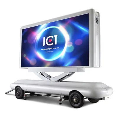 China 12 Square Meters Mobile LED Trailer for Product Promotion Special Design Mobile LED Vehicles LED Display Trailer