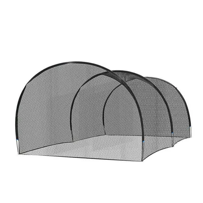 High Quality Portable Baseball/Softball Batting Net & Pitching Machine with Glass Fiber Rod and Stretchable PE Baseball Cage