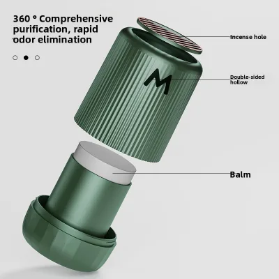 Modern Plastic Solid Aromatherapy Car Air Freshener with Natural Evaporation Portable Car Interior Decoration
