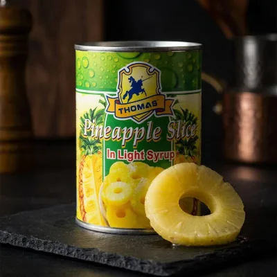 Fully Sealed Anti-Oxidation Tin Can Prevent Pulp Discoloration During Storage Anti Oxidation Sealed Tin Canned Pineapple Slices