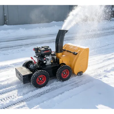 European Popular Remote Control Gasoline Snow Blower Simple Operation Outdoor Winter Snow Cleaning Machine