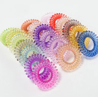 Fashionable Glitter Telephone Wire Hair Ties,telephone Line Hair Bands