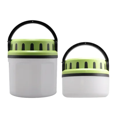 High Brightness Camping LED Lantern Solar or USB Powered with Side Flashlight Small Size Emergency Input and Output
