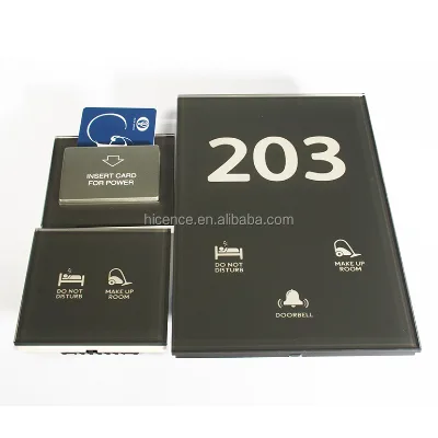 Hotel Guest Room Keep Cleaning and Do Not Disturb Switch with touching panel