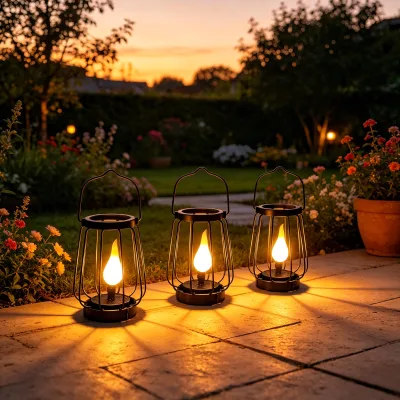 Cross-border Solar-Powered IP65 Waterproof LED Flame Light Modern Minimalist Outdoor Decorative Landscape Lamp for Gardens