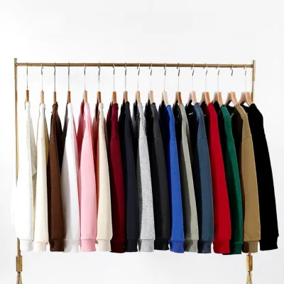 Custom Cotton Hoodies Crew Neck Long Sleeves Printed Logo-Perfect Corporate Group Wear Heavy-Weight Plus-Size Sweatshirt