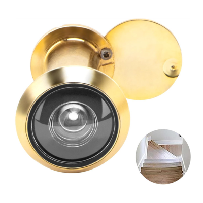 Peephole Front Door Viewer With Privacy Cover 200 Degrees Used on Doors 1.57 in to 2.48 in Thick