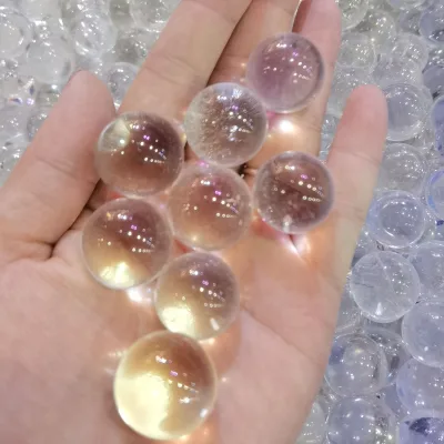 20mm High Quality Natural Crystal Stone Home Decor clear Quartz Crystal Bead for Jewelry Making