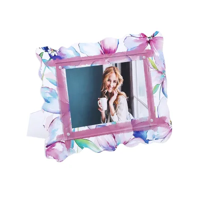 Factory Low Price Wholesale Acrylic Photo Frame Can Be Custom Logo Pattern Printing Photo Frame Creative Acrylic Photo Frame