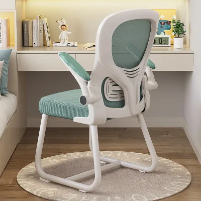 Modern Plastic Home Learning Desk Chair Backrest for Junior Senior High School Primary School Teenagers Children Writing