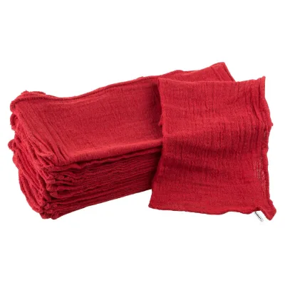 Commercial Grade Machine Washable Washcloths Red Shop Towel Industrial Cleaning Rag