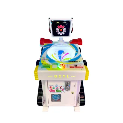 Attractive Design Coin-Operated Games Machine Small Kid's Candy Vending Machine for Game Centers Wooden & Metal Material 220V