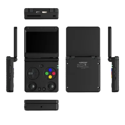ANBERNIC New RG34XXSP Handheld Game Players 3.4 Inch Screen Linux System Portable Retro Flip Video Gaming Consoles for PS1 NDS