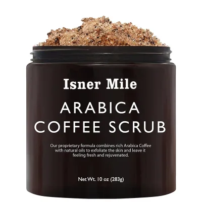 Dead Sea Salt and Arabica Coffee Body Scrub Moisturizing and Exfoliating Body Face Scrub