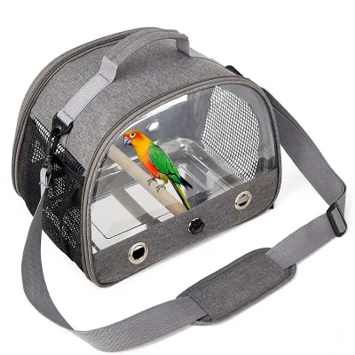 Small Animal Bird Travel Carrier Bag Oxford Outdoor Breathable Portable Bird Backpack Sling Pet Bag Travel Cage for Small Pets