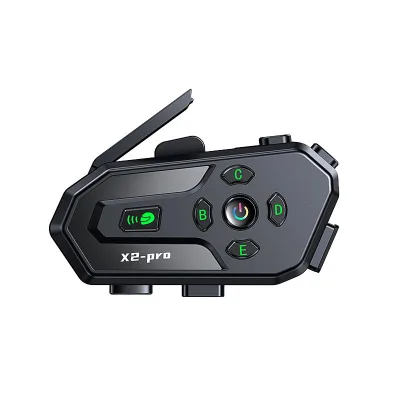 X2featuring 6-person connection, 2-person conversation within a 500-meter range for wireless motorcycle headphones, audio mixing