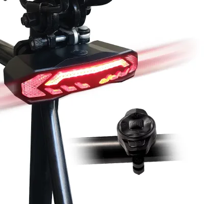 Waterproof Wireless Bike Alarm Brake Light Intelligent Remote Control Rear Light Anti Theft Alarm Warning Taillights