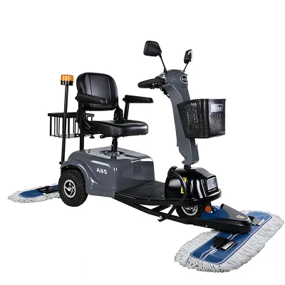 BAIYUN A85 Ride on Electric Dust Mopping Trolley 90cm Cleaning Width 11700m²/h 48V Battery 4-6H for Hotel Mall School Hospital