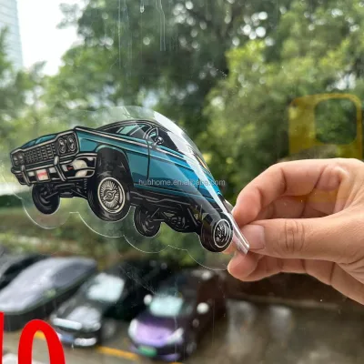 Custom High-quality Waterproof NO Glue Any Sized Adhesive-free Die Cut Mess-free Clear Window Removable Static Clings