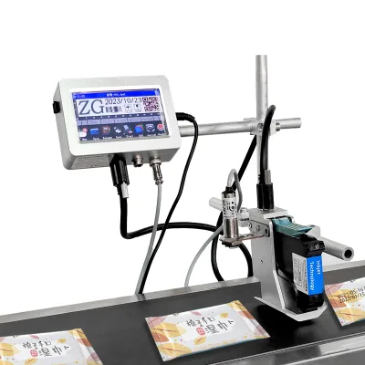 Golden Sources 12.7MM Automatic Continuous Spray Thermal Inkjet Printer Online Batch Coding Expiry Date Stamping Coding Machine