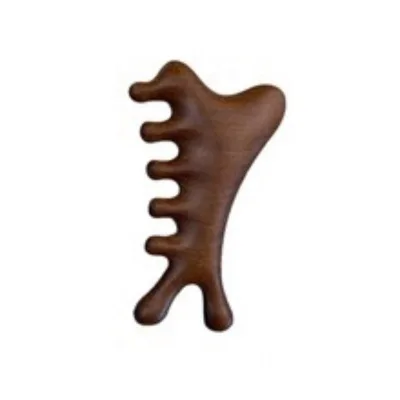 Natural Wood Handheld Facial and Body Massage Tool for Muscle Relaxation