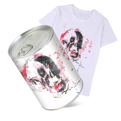 Custom Plain Oversized Tshirt Storage Box Vintage Design Packaging Gift Mystery Surprise Box,Metal Cylinder For Socks Underwear