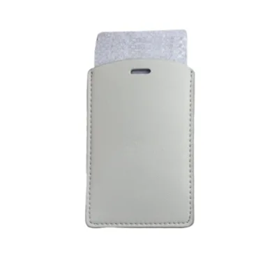 Ultra Slim Work ID Card Holder with Custom Logo Microfiber for Office and Driver's Licence
