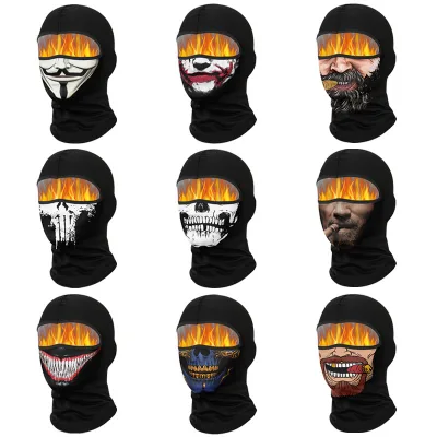 369 JW-1165 Autumn Winter Unisex Adult Sports Hat Windproof Cold-Proof Breathable Fleece-Lined Polyvinyl Multi-panel Mask Skiing