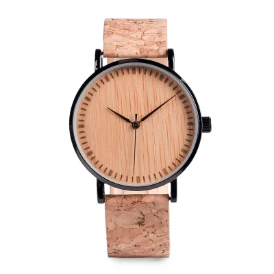 Minimalist Japanese Miyota Movement 40mm Stainless Steel Watches with Cork Leather Band Luxury Sport Business Fashion Unisex