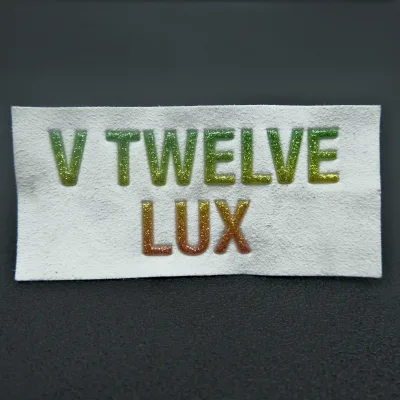Custom 3D Printed Clothing Tpu Thermal Transfer Label Voltage Embossed Tpu Patch Shiny Letter Patch