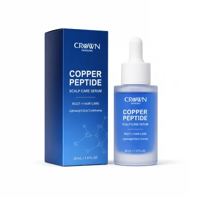 Blue Copper Peptide Hair Growth Oil Nourish Scalp Anti Hair Loss Strengthen Ontrol Anti Dandruff Balancing Care GHK-CU Essence